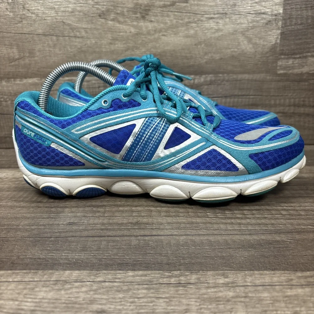 Brooks PureFlow 3 Blue Green Womens US Size 10 EUR 42 1201551B417 Running Shoes